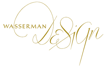 Hand lettered logo, Wasserman Design, by Joanne Wasserman